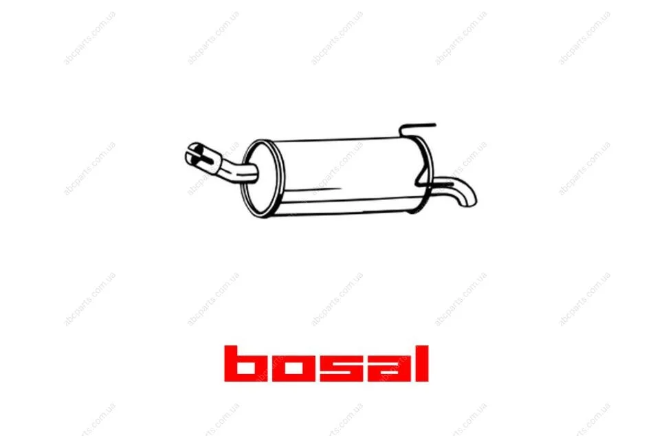 Глушник задня частина OPEL ASTRA H 04- BOSAL 185-475 (фото 1)