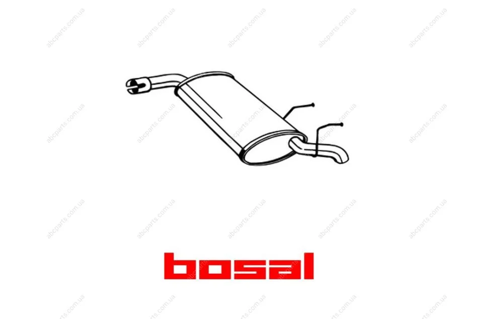 Глушник задня частина OPEL VECTRA C (04-09) (185-665) BOSAL '185665 (фото 1)