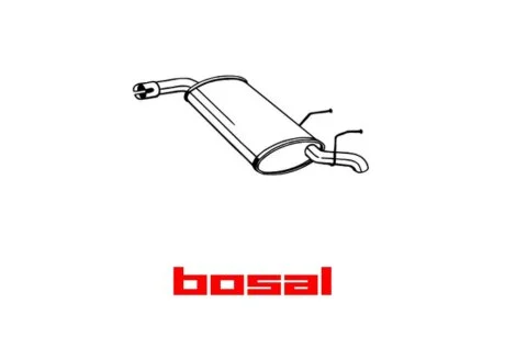 Глушник задня частина OPEL VECTRA C (04-09) (185-665) BOSAL '185665