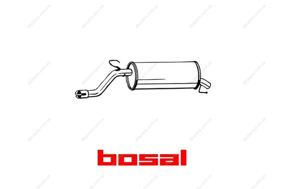 Глушитель задняя часть OPEL CORSA D 06- BOSAL 185-685 (фото 1)