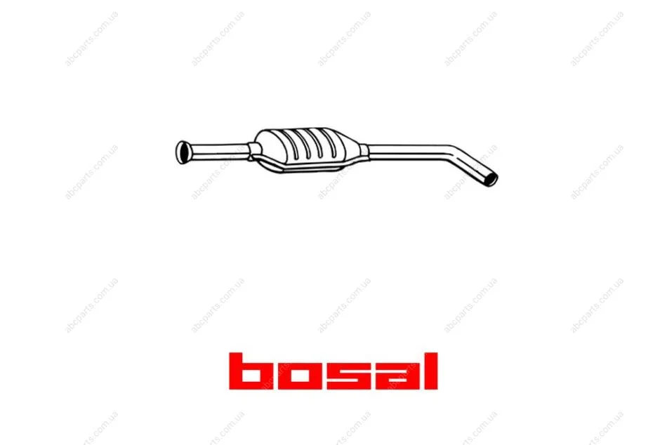 Глушник середня частина RENAULT Megane (99-03), RENAULT Megane Scenic (98-99), RENAULT Scenic RX4 (00-01) (200-341) BOSAL '200-341 (фото 1)