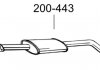 Глушник алюмінізовона сталь, середня частина RENAULT CLIO 1.8i (03/91 - 00/98) BOSAL 200-443 (фото 2)