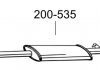 Глушник алюмінізована сталь, середня частина RENAULT MODUS 1.6i -16V (04-08) BOSAL 200-535 (фото 2)