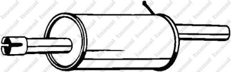 Глушник задній Renault Logan 04- BOSAL '200555