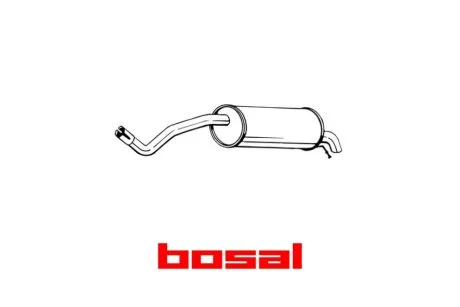Глушник задня частина SEAT IBIZA 09-11, FABIA (220-017) BOSAL '220017