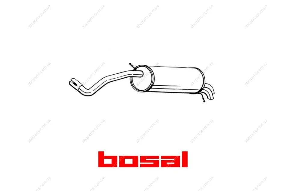 Глушник задня частина SEAT IBIZA 10-12 BOSAL 220-035 (фото 1)