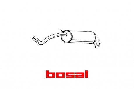 Глушитель задняя часть SEAT IBIZA 10-12 BOSAL 220-035