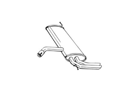 Глушник, алюм. сталь, задн. частина SEAT LEON (07-) BOSAL 227-049