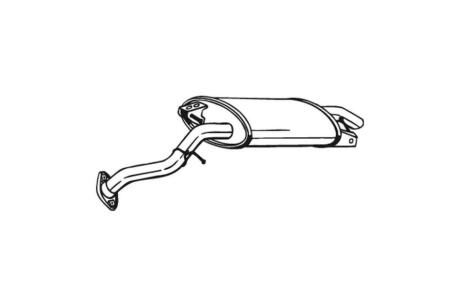 Глушитель, алюм. cталь, задн. часть TOYOTA COROLLA Verso 2.2D 08/05- BOSAL 228-081