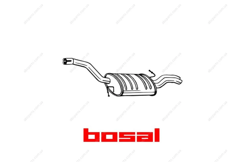Глушник задня частина VW PASSAT 05- BOSAL 233-145 (фото 1)