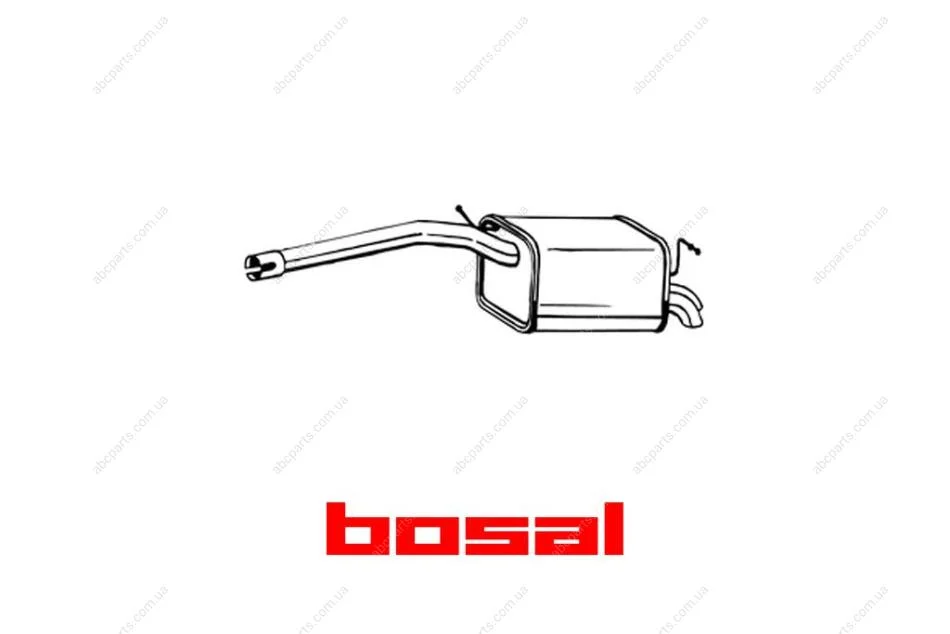 Глушник задня частина VW CADDY III 06- BOSAL 233-405 (фото 1)