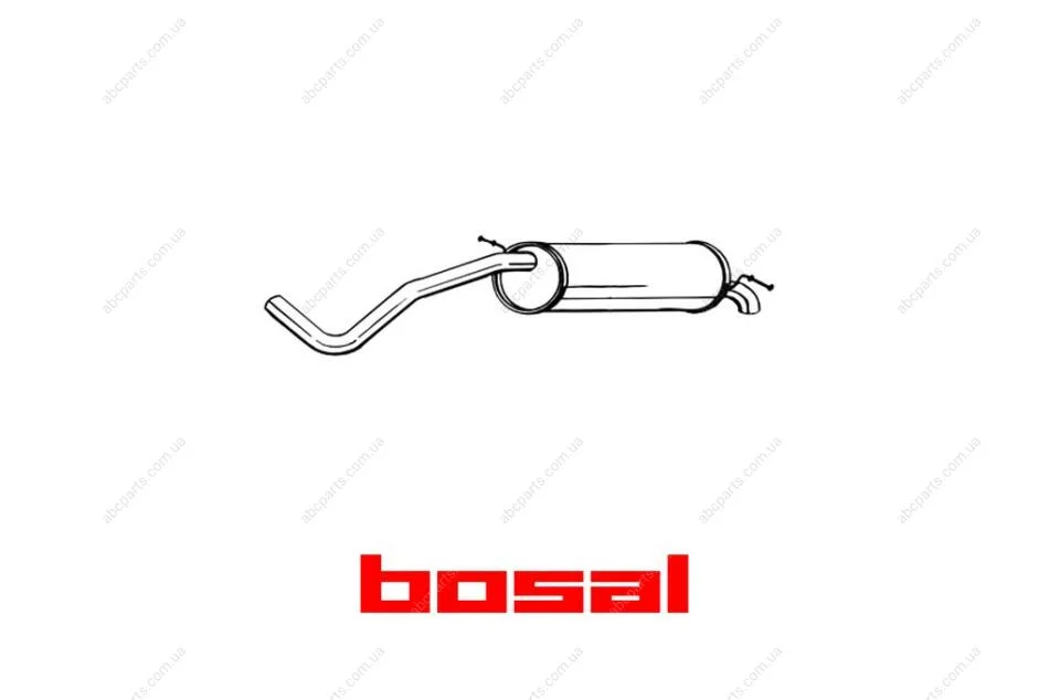 Глушник задня частина VW POLO 01-06 BOSAL 233-635 (фото 1)