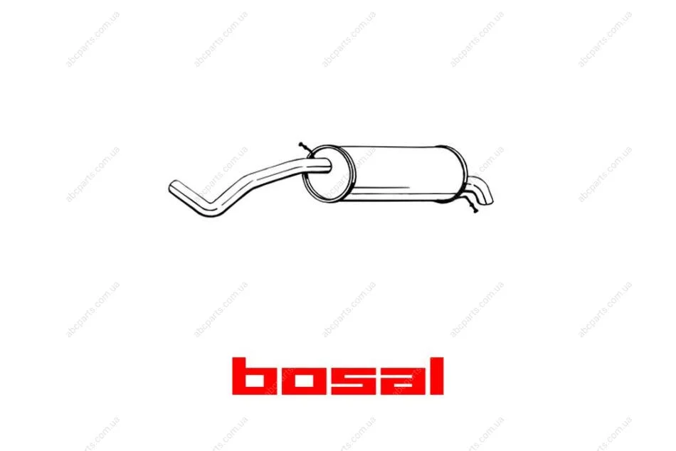 Глушник задня частина SKODA FABIA 00-03 (278-039) BOSAL '278-039 (фото 1)