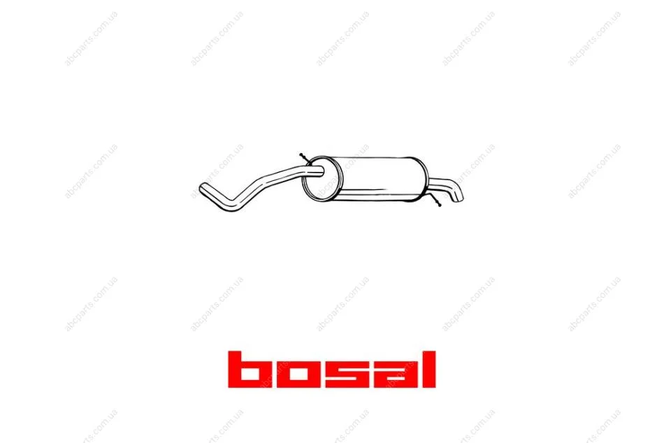 Глушник задня частина SKODA FABIA 00-03 BOSAL 278-231 (фото 1)