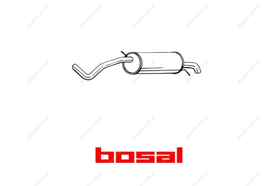 Глушник задня частина SKODA FABIA 03- (278-233) BOSAL '278-233 (фото 1)