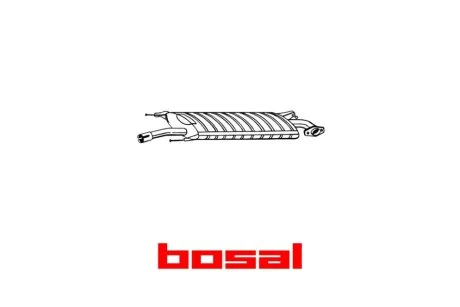 Глушник середня частина TOYOTA RAV 4 05- BOSAL 279-437