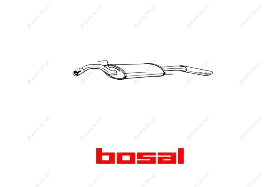 Глушник задня частина VW PASSAT B3/B4 (88-96) (279-489) BOSAL '279489 (фото 1)