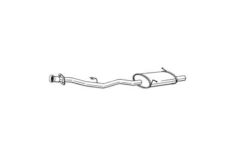 Глушник, алюм. сталь, задн. частина BMW 316i 1.6 Compact (00/94 - 00/99) BOSAL 280-005