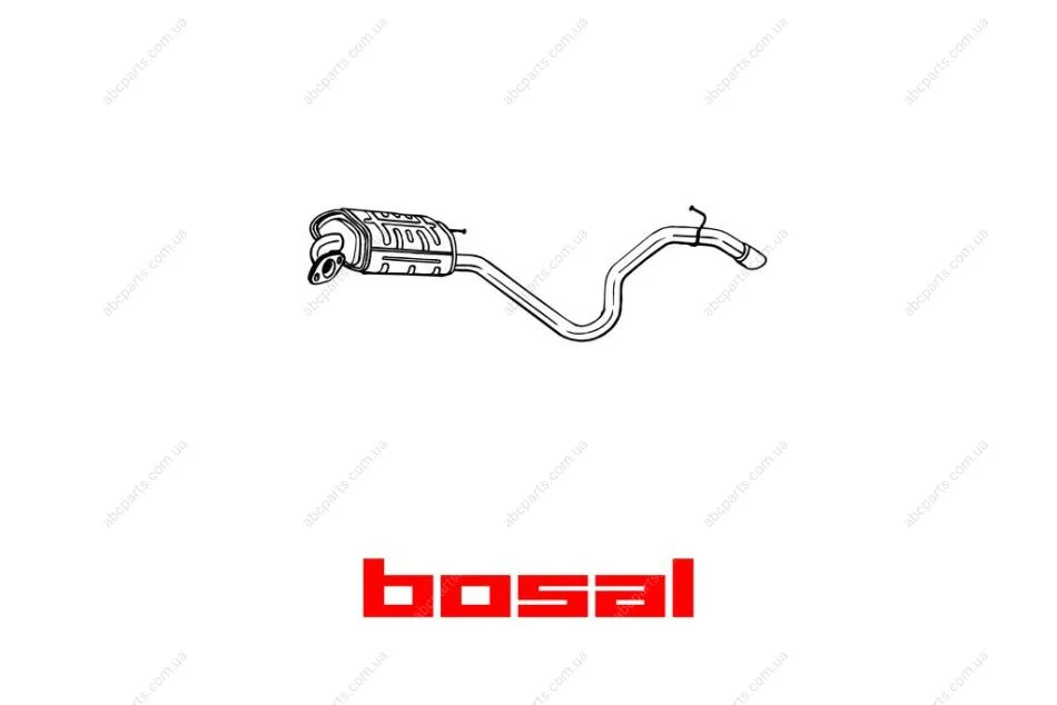 Глушитель задняя часть HYUNDAI I30 07- (280-147) BOSAL '280-147 (фото 1)