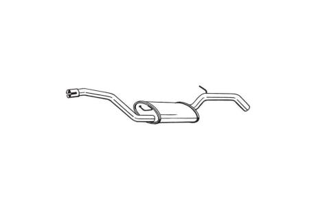 Глушник, алюм. сталь, задн. частина FORD FOCUS (12-) BOSAL 280-295