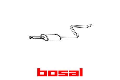 Глушитель средняя часть MITSUBISHI COLT 04- BOSAL '281-283