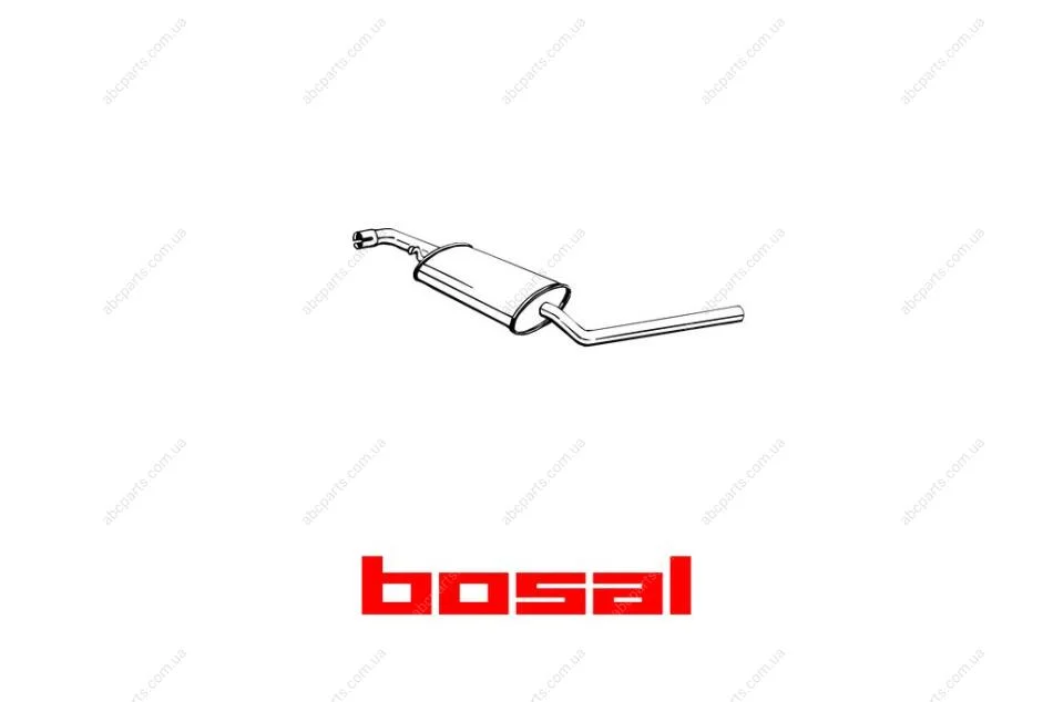 Глушник середня частина VW TRANSPORT 96-98 BOSAL 281-465 (фото 1)