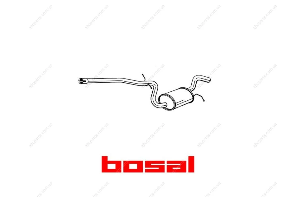 Глушитель средняя часть SKODA OCTAVIA 04- BOSAL 281-469 (фото 1)