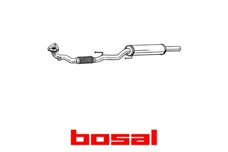 Резонатор SEAT Cordoba, Ibiza (02-15), Toledo (02-15), SKODA Fabia (01-14), SKODA Rapid (12-15) BOSAL 281-483