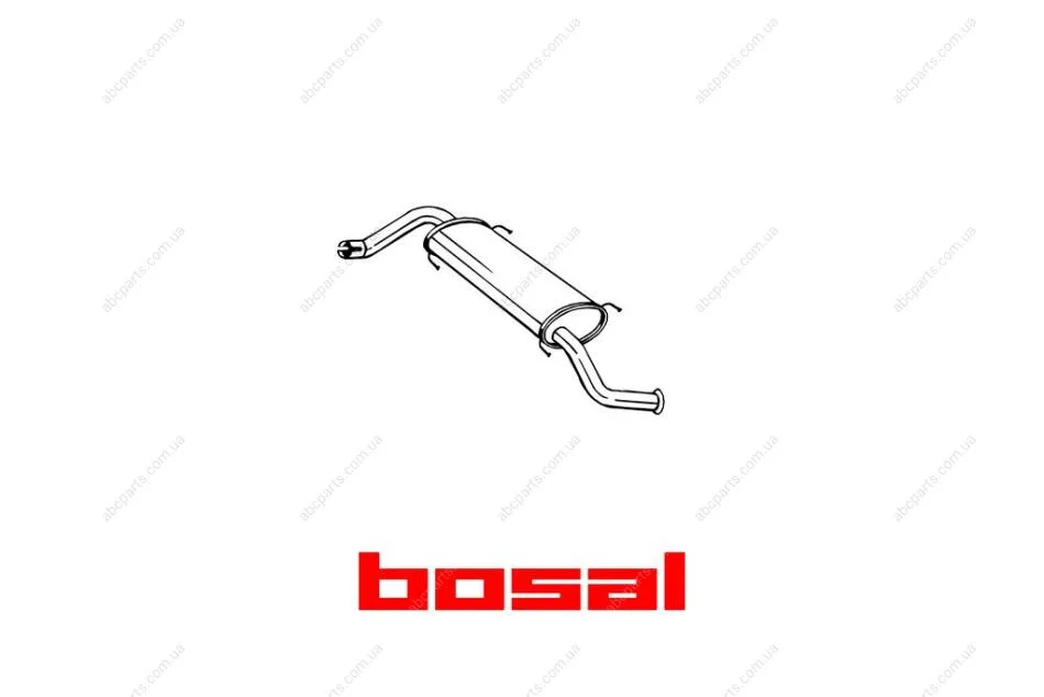 Глушитель задняя часть FIAT DUCATO IV 06- BOSAL 281-873 (фото 1)