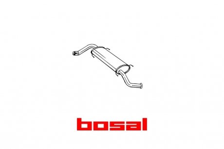 Глушитель задняя часть FIAT DUCATO IV 06- BOSAL 281-873