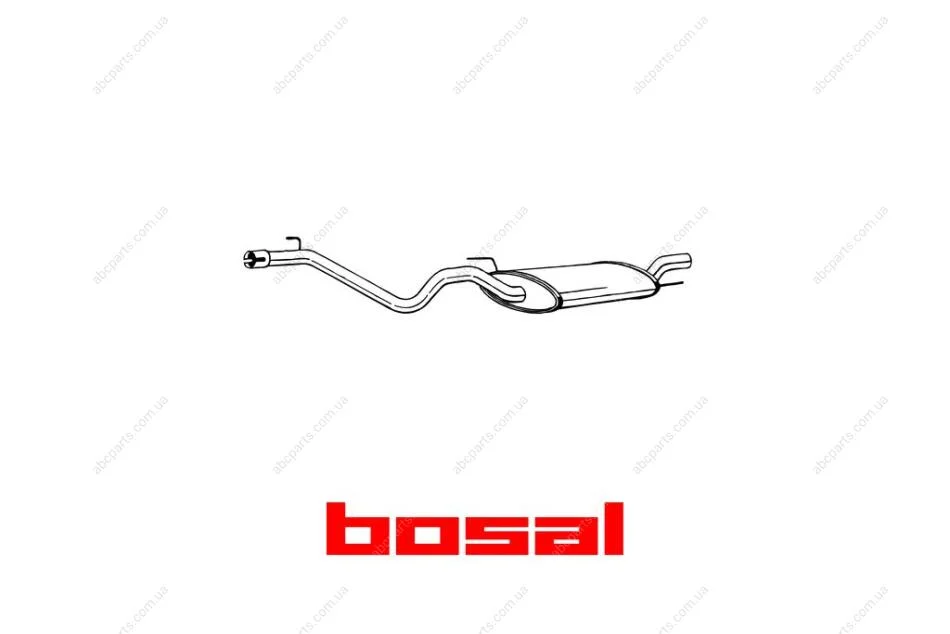 Глушник задня частина VW GOLF III 93-97 (282-373) BOSAL '282373 (фото 1)