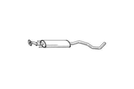 Глушитель средняя часть NISSAN NOTE 06- BOSAL 282-577