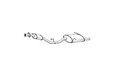 Глушник, алюм. сталь, задн. частина BMW 316I (98-00) BOSAL 283-171