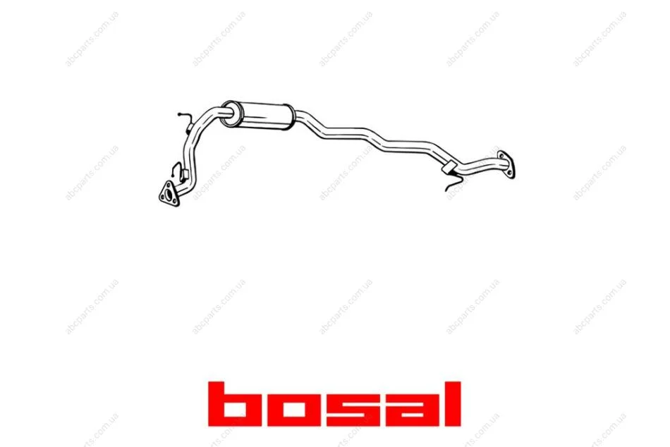 Глушник середня частина HONDA Jazz (02-08) (283-451) BOSAL '283451 (фото 1)