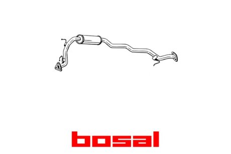 Глушник середня частина HONDA Jazz (02-08) (283-451) BOSAL '283451
