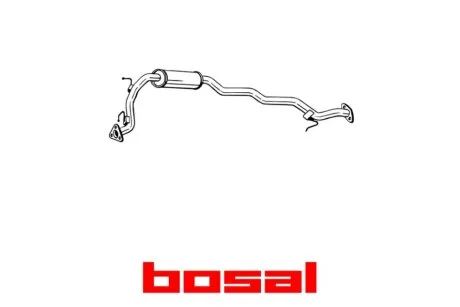 Глушник середня частина HONDA Jazz (02-08) (283-451) BOSAL '283451