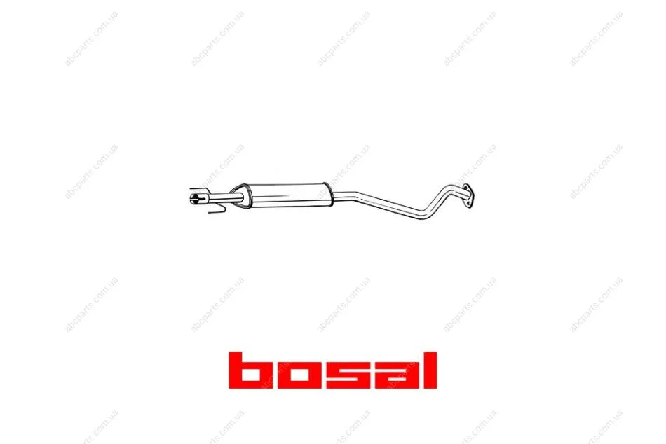 Глушник середня частина OPEL ASTRA G 98-00 BOSAL 284-365 (фото 1)