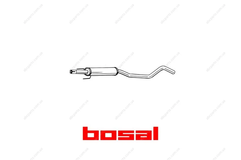 Глушник задня частина OPEL CORSA C 00- BOSAL 284-639 (фото 1)