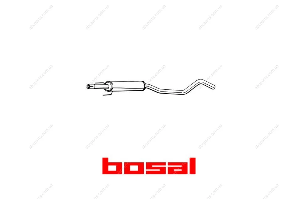 Глушник задня частина OPEL CORSA C 00- BOSAL 284-777 (фото 1)