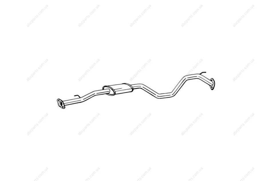 Глушник, алюм. сталь, середн. частина NISSAN QASHQAI 14- BOSAL 284-803 (фото 1)