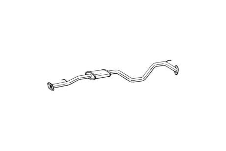 Глушник, алюм. сталь, середн. частина NISSAN QASHQAI 14- BOSAL 284-803
