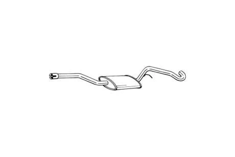 Глушник, алюм. сталь, середн. частина FORD KUGA 12- BOSAL 284-813