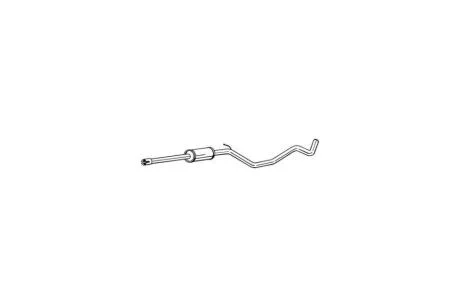 Глушитель, алюм. сталь, передняя часть VW GOLF 12-17 BOSAL '284-971