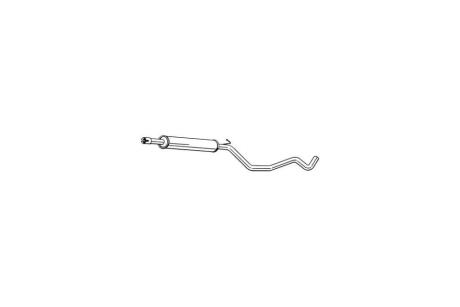 Глушитель, алюм. сталь, передняя часть VW GOLF 17-19 BOSAL '284-999