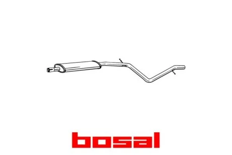 Глушник середня частина DACIA LOGAN MCV 07- BOSAL 285-385