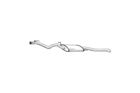 Глушитель, алюм. cталь, задн. часть VW VENTO 93-98 (285-703) BOSAL '285-703