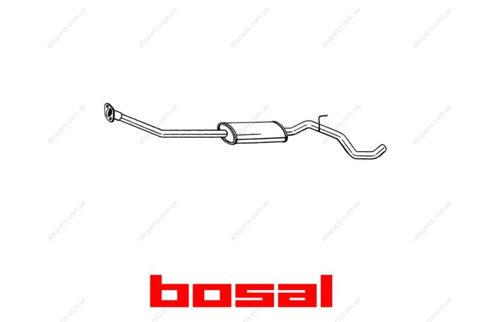 Глушитель средняя часть NISSAN NOTE (06-13) BOSAL 286-277 (фото 1)