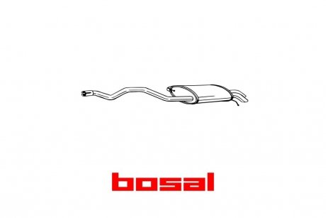 Глушитель задняя часть VW TRANSP. V 03- BOSAL 286-477