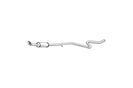 Глушник, алюм. сталь, середн. частина FORD ECOSPORT 13- BOSAL 286-607