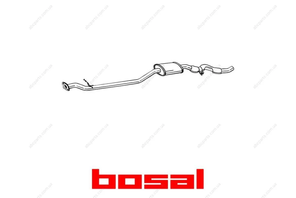 Глушник середня частина NISSAN QASHQAI (07-14) (287-237) BOSAL '287-237 (фото 1)